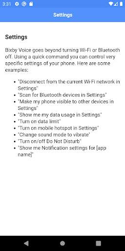 Voice Commands for Bixby screenshot 3