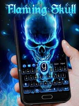 3D Blue Flaming Skull Keyboard screenshot 7