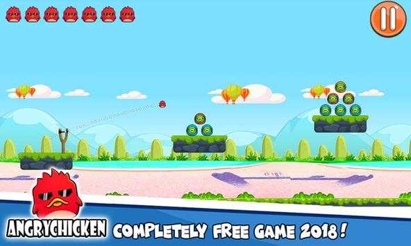 Angry Chicken Knock Down - Hungry Birds Slingshot स्क्रीनशॉट 7