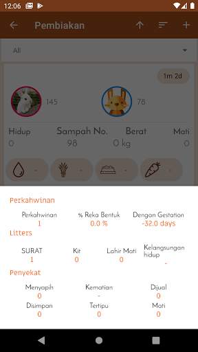 Aplikasi pengurusan Ladang Arnab screenshot 4