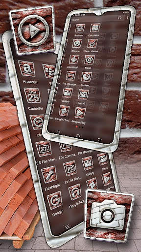 Brown Brick Theme Launcher screenshot 4
