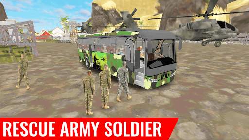 US Army Bus Game 2021 - US Military Transportation screenshot 1