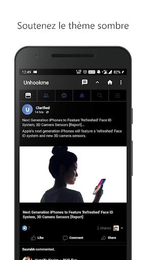 Unhookme for facebook screenshot 3