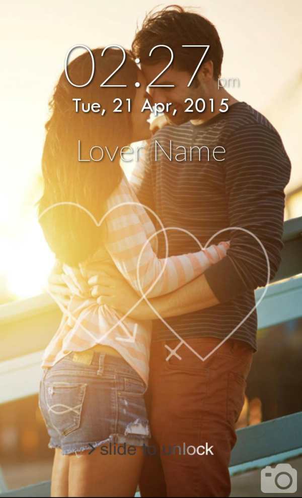 Couple Photo Lock Screen screenshot 2