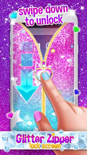 Glitter Zipper Lock Screen 2 تصوير الشاشة