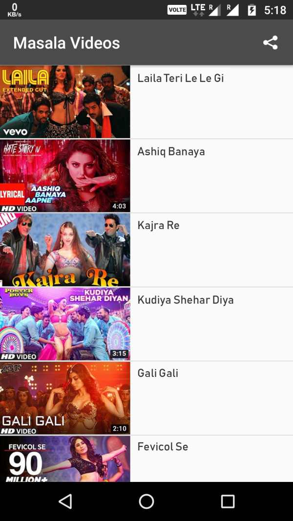 Hot Masala Videos : Bollywood item songs Hindi screenshot 2