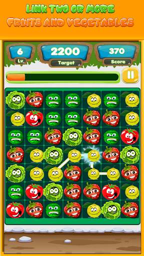Fruit & Veggies : Link Line Match 3 Puzzle Game screenshot 3