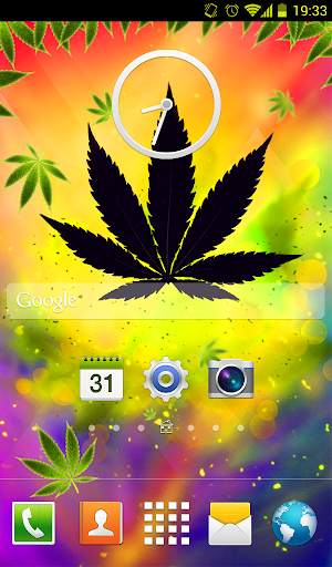 Colored Rasta Weed Keyboard screenshot 5