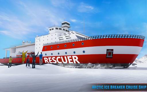Arctic Ice Breaker Cruise Ship Driving Simulator screenshot 9