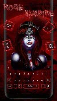 Bloody Red vampire keyboard Theme स्क्रीनशॉट 1