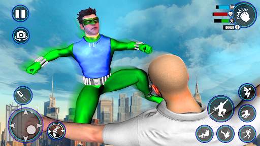 Spider Dogge Hero Fight - Gangster Crime City Game स्क्रीनशॉट 2