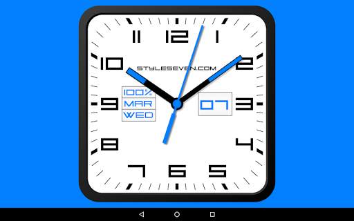 Square Analog Clock-7 screenshot 7