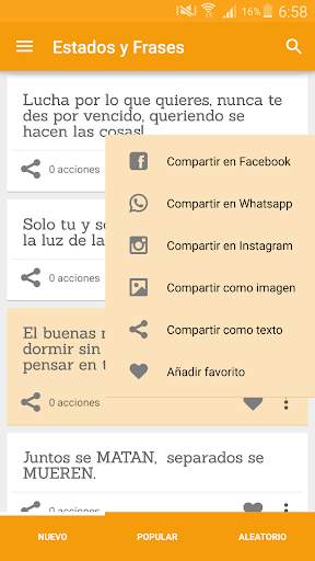 Estados para varias ocasiones screenshot 2
