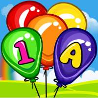 Balloon Pop Kids Learn Alphabets, Numbers & Colors logo