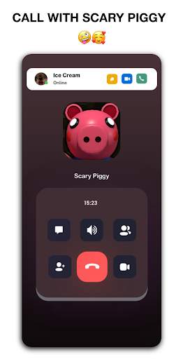 Scary Piggy Granny's 🎙 Video Call & Chat   Sounds screenshot 3