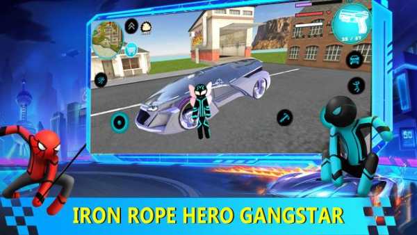 StickMan Game: Anger of Iron Rope Hero Gangastar screenshot 2