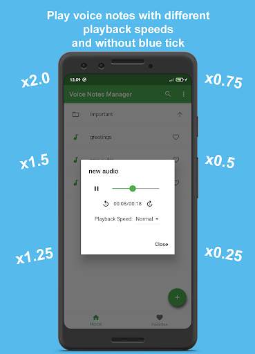 Save, Listen and Manage WhatsApp Voice Notes screenshot 2