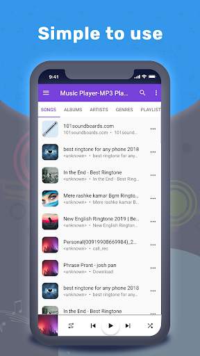 Default Music Player - MP3 Player, Audio Player screenshot 1