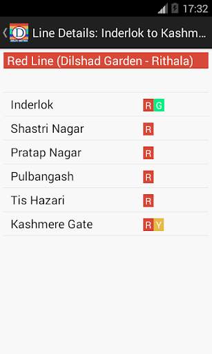 Delhi Metro Route Planner screenshot 3