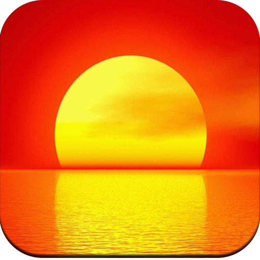 Orange color wallpaper icon