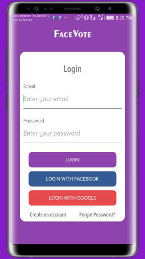 FaceVote - Social Media Voting App screenshot 1