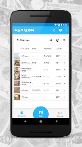 Numizon: Collection & French Paper Money Catalog 2 تصوير الشاشة
