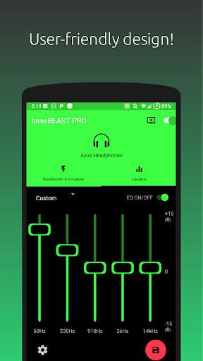 Bassverstärker Bass Booster & Equalizer FREE screenshot 4