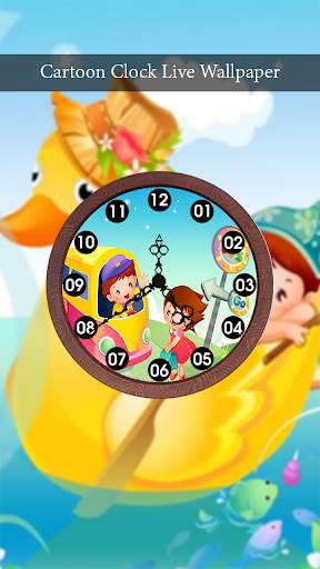Cartoon Clock Live Wallpaper - Analog Clock screenshot 3