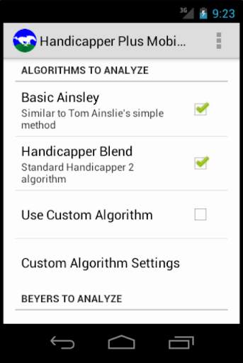 HandicapperPlus Mobile Edition screenshot 4