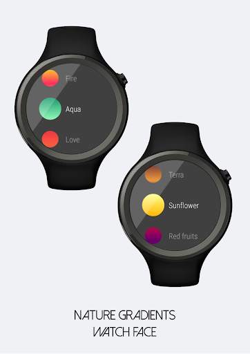 Nature Gradients Watch Face screenshot 3