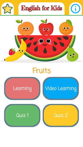 English For Kids-Fruits скриншот 1