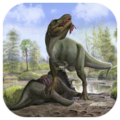 Dinosaur game puzzle icon