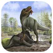 Dinosaur game puzzle logo
