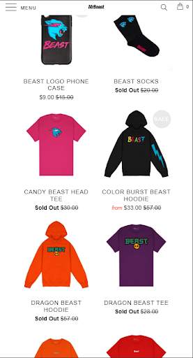 Shop MrBeast screenshot 1
