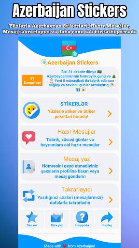 Azerbaijan Stickers screenshot 1