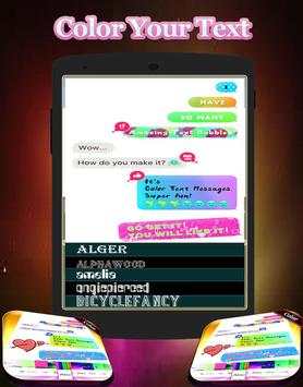 Color Your Text Messages for whatsapp & facebook screenshot 1