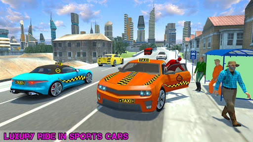 Real Flying Taxi Car Simulator Driving Games screenshot 3