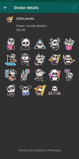 🐼 New Cute & Funny Panda Stickers for WhatsApp screenshot 6