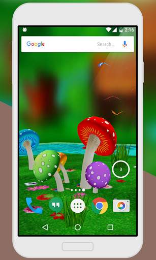 Mushroom & Butterfly 3D live w screenshot 4