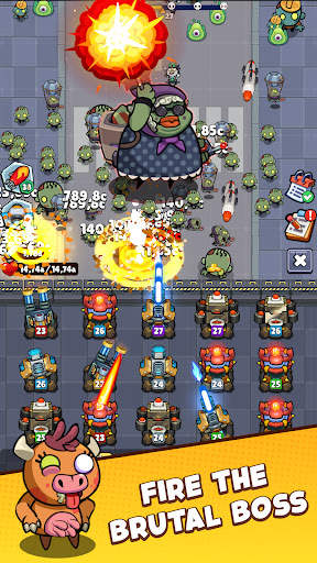 Merge Cannon - Idle zombie war screenshot 2