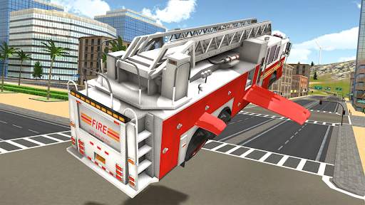Fire Truck Flying Car screenshot 2