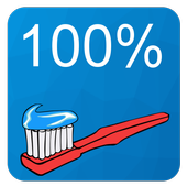 100% clean teeth icon