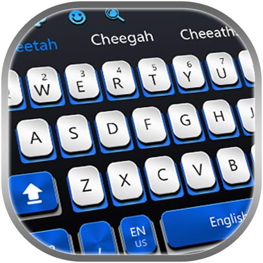cool blue typing fast keyboard 10001002