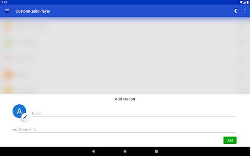 CustomRadioPlayer - Basic URL-RadioStream App screenshot 13