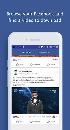 Video Downloader for Facebook screenshot 1