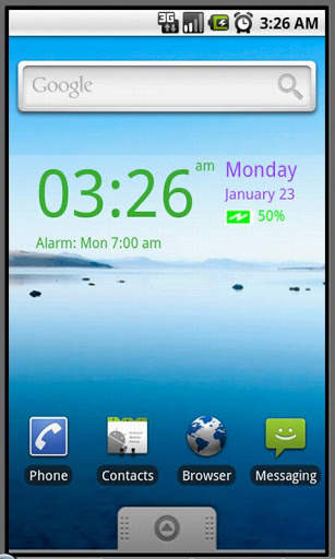 My Color Digital Clock Widget (No ad) screenshot 1