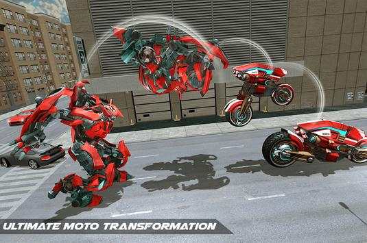 Moto Robot Trasformare Gioco screenshot 3