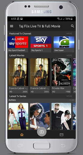 Taj Flix Live TV & Full Movie screenshot 3