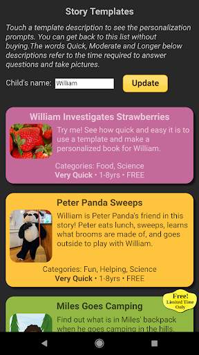 Read With Me Kids - Make Personalized Books screenshot 3