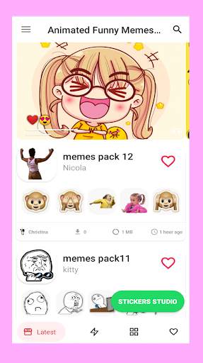 😎Funny Animated memes Stickers for WhatsApp☃ screenshot 1